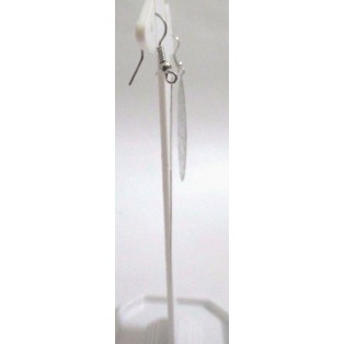 THE GARDEN VINE Earrings - Drop Long Dangling Hoop Hook - LIGHTWEIGHT- Dual Tone